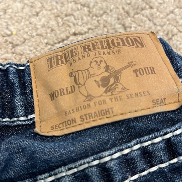 True Religion Jeans Toddler 2 2T White Stitching - Picture 7 of 8